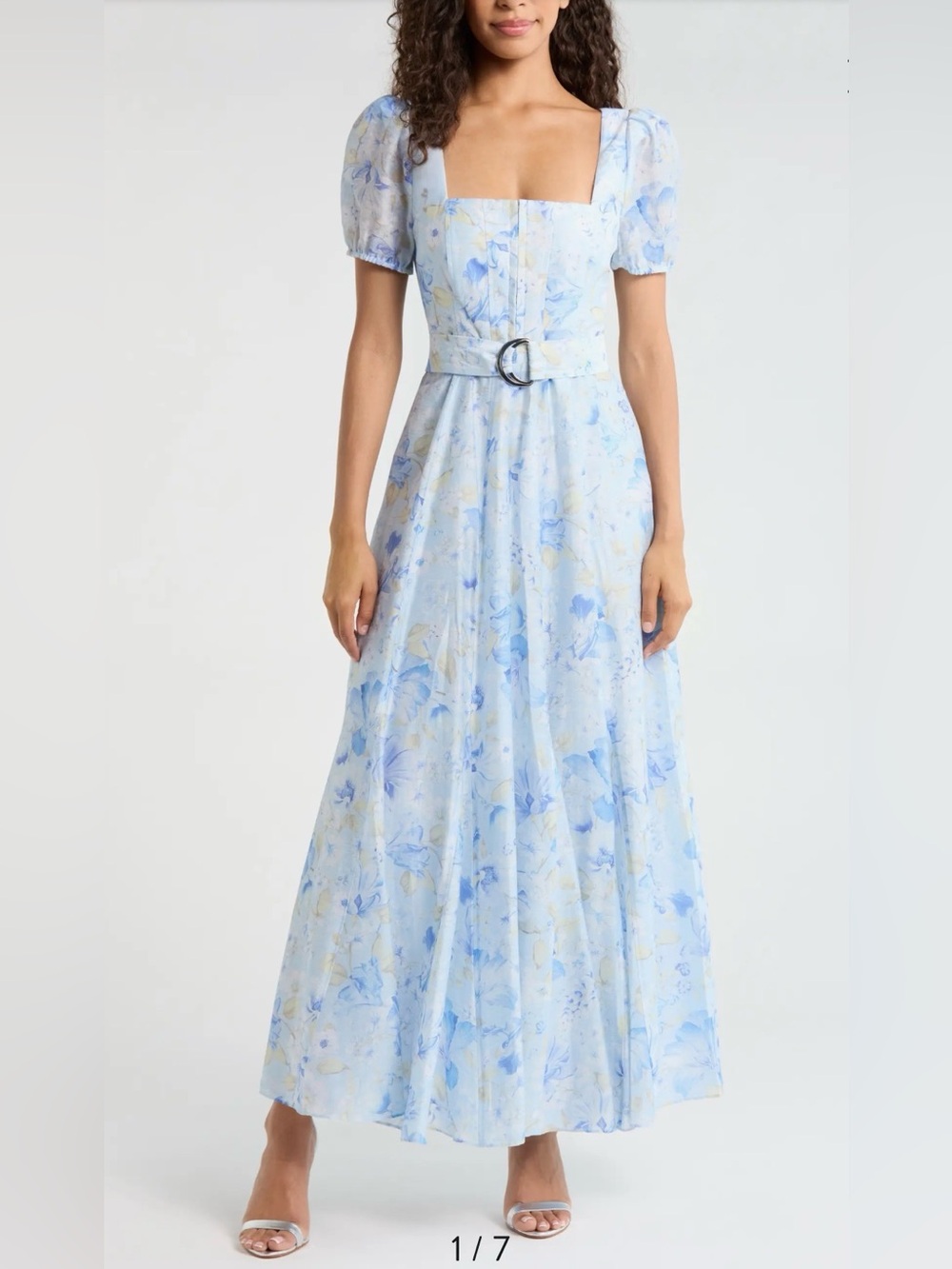 Ever New Marigold Floral Maxi Dress, Size 2